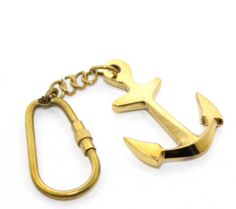 Çapalı Pirinç Anahtarlık Model 2 - 1