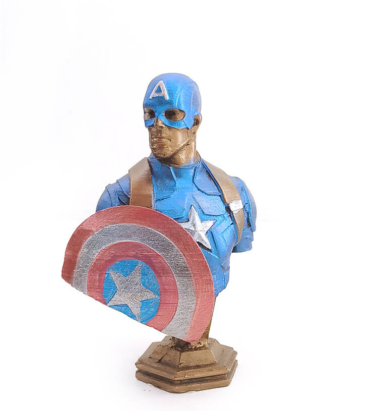 Captain America Büst Küçük Boy - 1