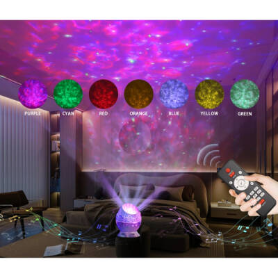 Çatlak Dinozor Yumurtası Tasarımlı Projektörlü Gece Lambası Bluetooth Özellikli (1)