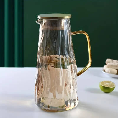Çelik Kapaklı Cam Sürahi 1800 ml - 1