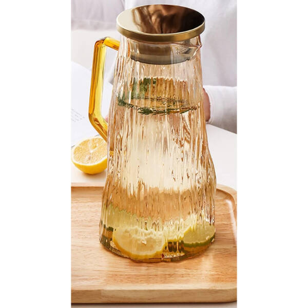 Çelik Kapaklı Cam Sürahi 1800 ml - 2