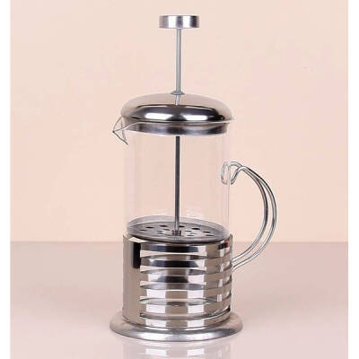 Çelik Kulplu Cam French Press - 350 ml - 2