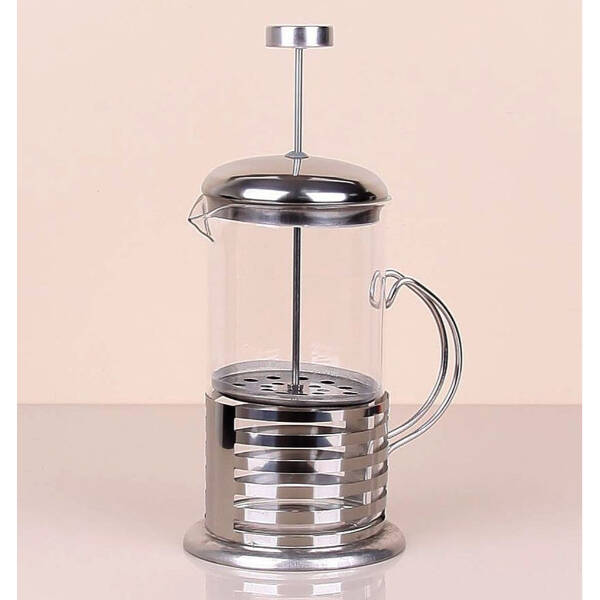 Çelik Kulplu Cam French Press - 350 ml - 2