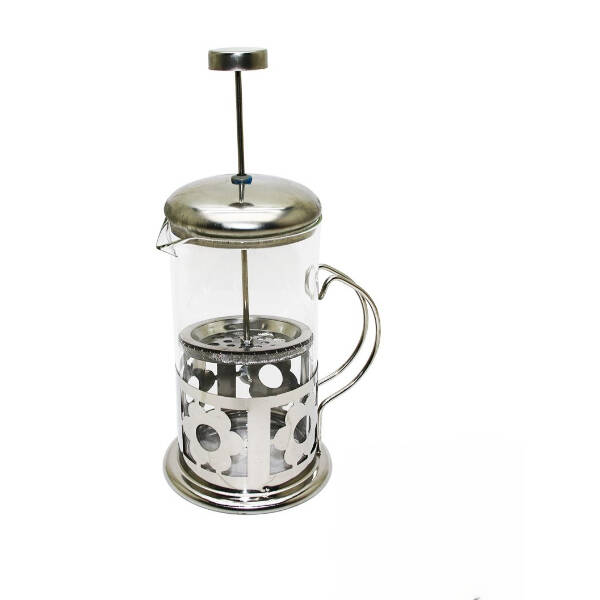 Çelik Kulplu Cam French Press - 350 ml - 3