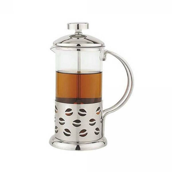 Çelik Kulplu Cam French Press - 350 ml - 4