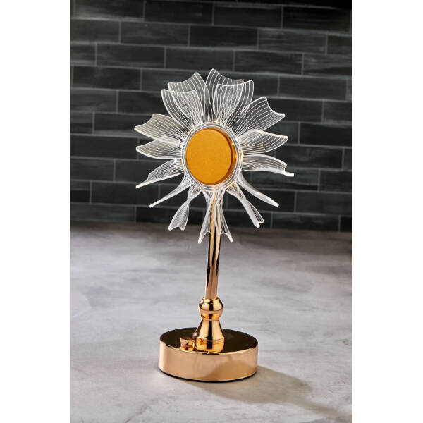 Çiçek Tasarımlı LED Masa Lambası - 3