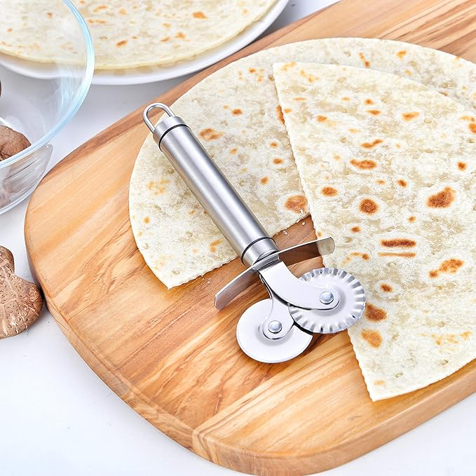 Çift Başlıklı Pizza Hamur Bıçağı - 1
