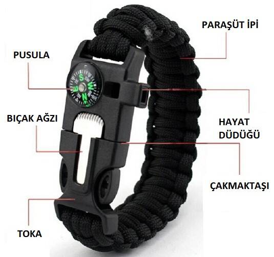 Çok Amaçlı Hayatta Kalma Bilekliği - 1