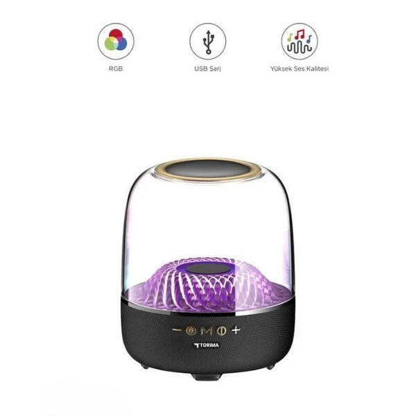 D33 Siyah Taşınabilir Kablosuz Bluetooth Hoparlör - 1