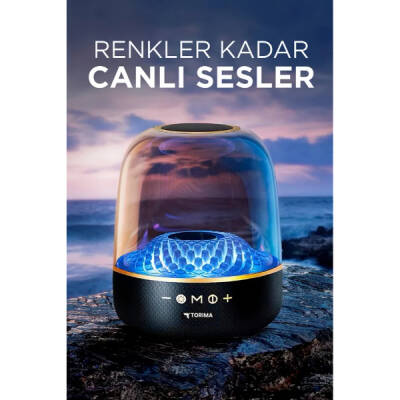 D33 Siyah Taşınabilir Kablosuz Bluetooth Hoparlör - 3