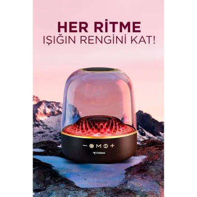 D33 Siyah Taşınabilir Kablosuz Bluetooth Hoparlör - 4
