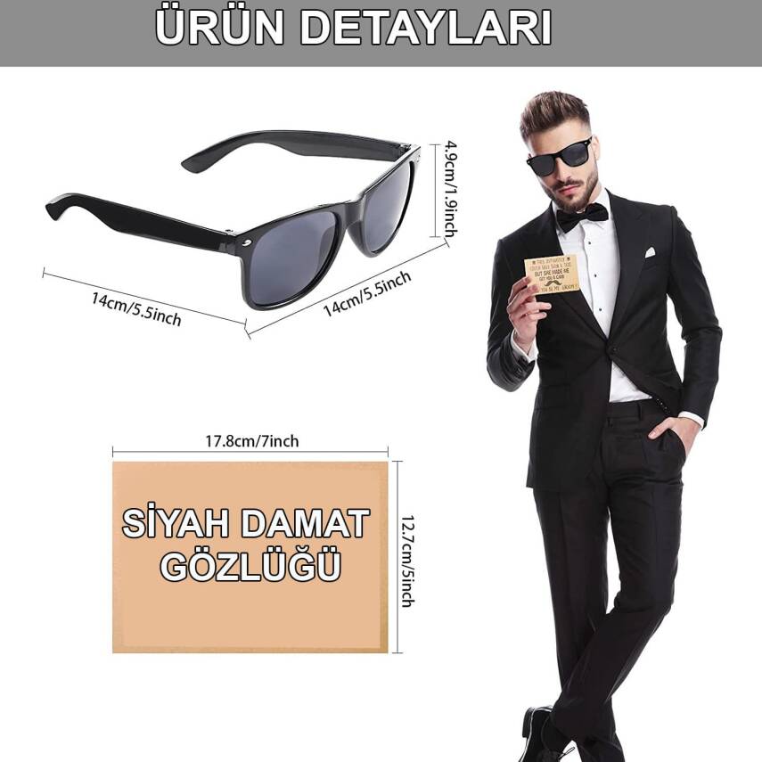 Damat Gözlüğü – Düğün ve Bekarlığa Veda Partisi Aksesuarı - 3
