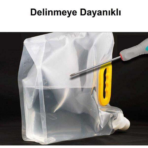 Dayanıklı Plastik İçecek Çantası 1 Litre - 4