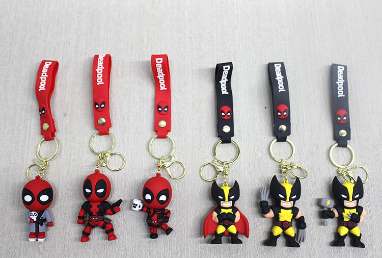 Deadpool Wolverine Silikon Anahtarlık - 1
