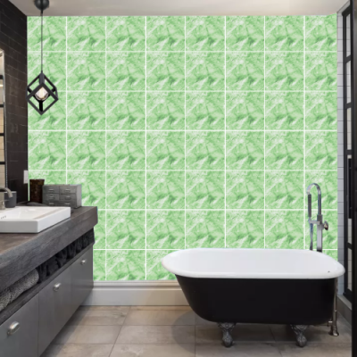 Decohandy 30x30 Cm Pvc Duvar Karosu 4'Lü Paket - Yeşil Mermer - 2