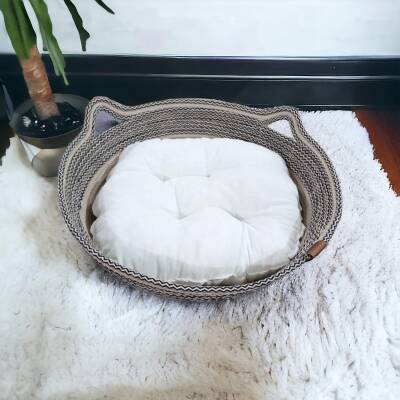 Decohandy 40 Cm Elyaflı Kedi Yatağı - 1