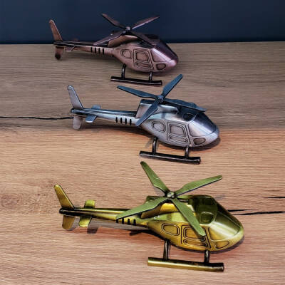 Dekoratif Metal Helikopter - 1