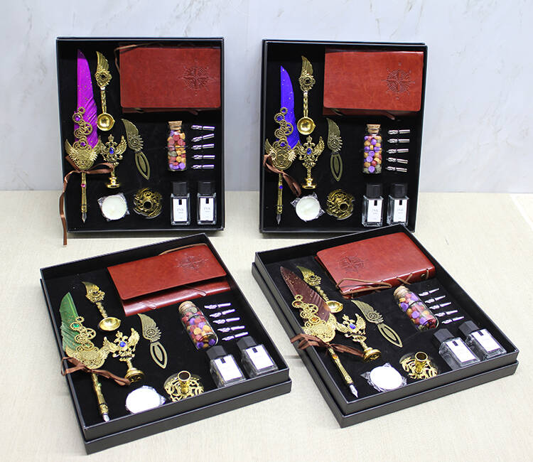 Deri Defterli Divit Hokka Ve Mühür Seti Model 2 - 1