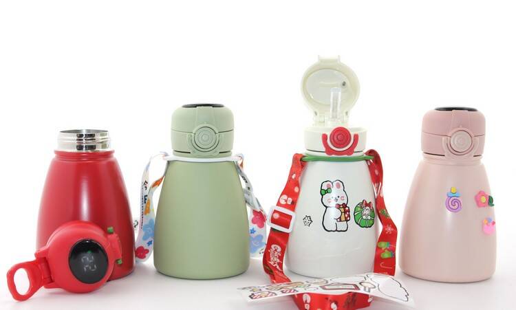 Dijital Göstergeli Çift Katmanlı Termos Suluk 500 Ml - 1