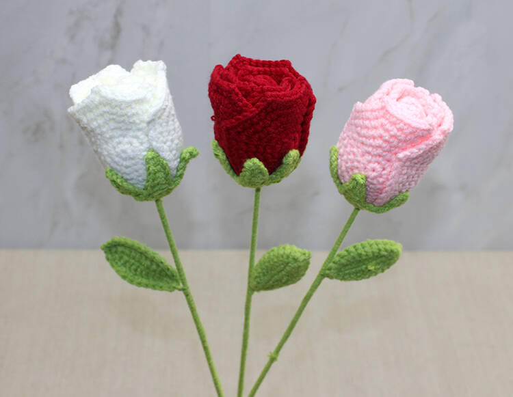 El Örgüsü Tekli Gül Gonca - 1