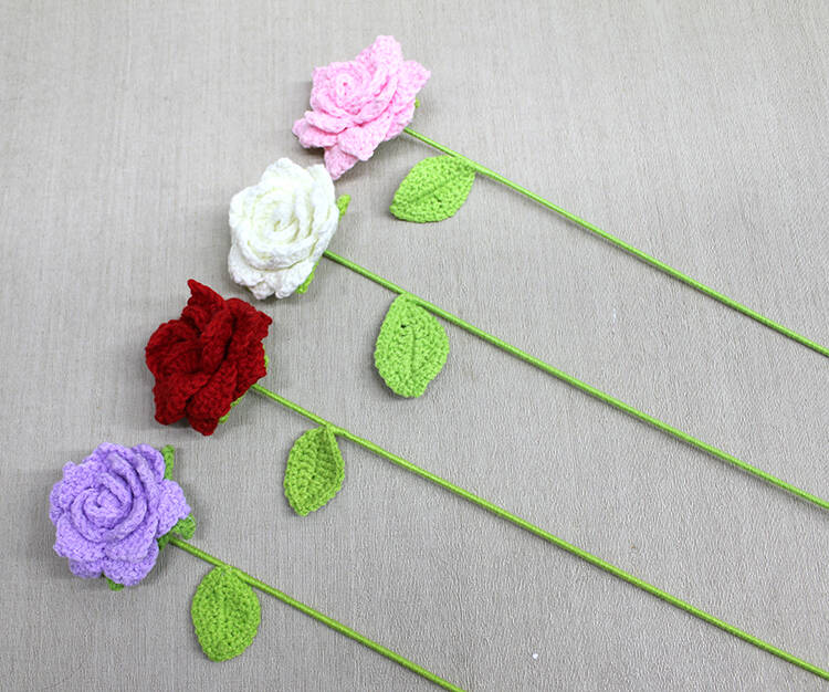 El Örgüsü Tekli Gül - 1