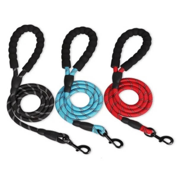 Evcil Hayvan Reflektörlü Fitil Gezdirme Tasması 12 mm x 120 cm - 1