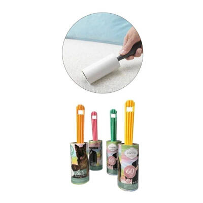 Evcil Hayvan Tüy Toplama Seti - 60 Yaprak Rulo ve Manyetik Tüy Toplama Aparatı (1)