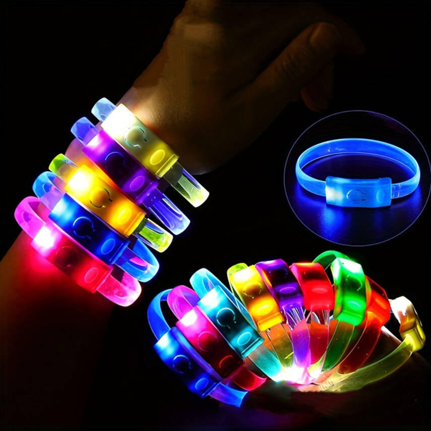 Festival & Parti LED Bileklik 3 Farklı Mod Işıklı 1 Adet - 2