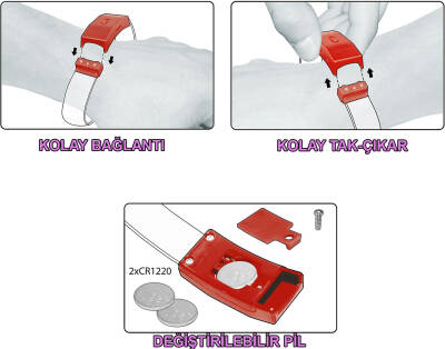 Festival & Parti LED Bileklik 3 Farklı Mod Işıklı 1 Adet - 3