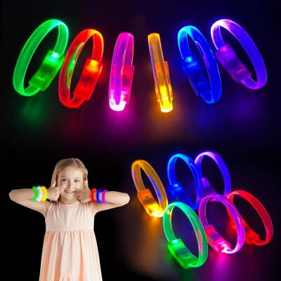Festival & Parti LED Bileklik 3 Farklı Mod Işıklı 1 Adet - 4