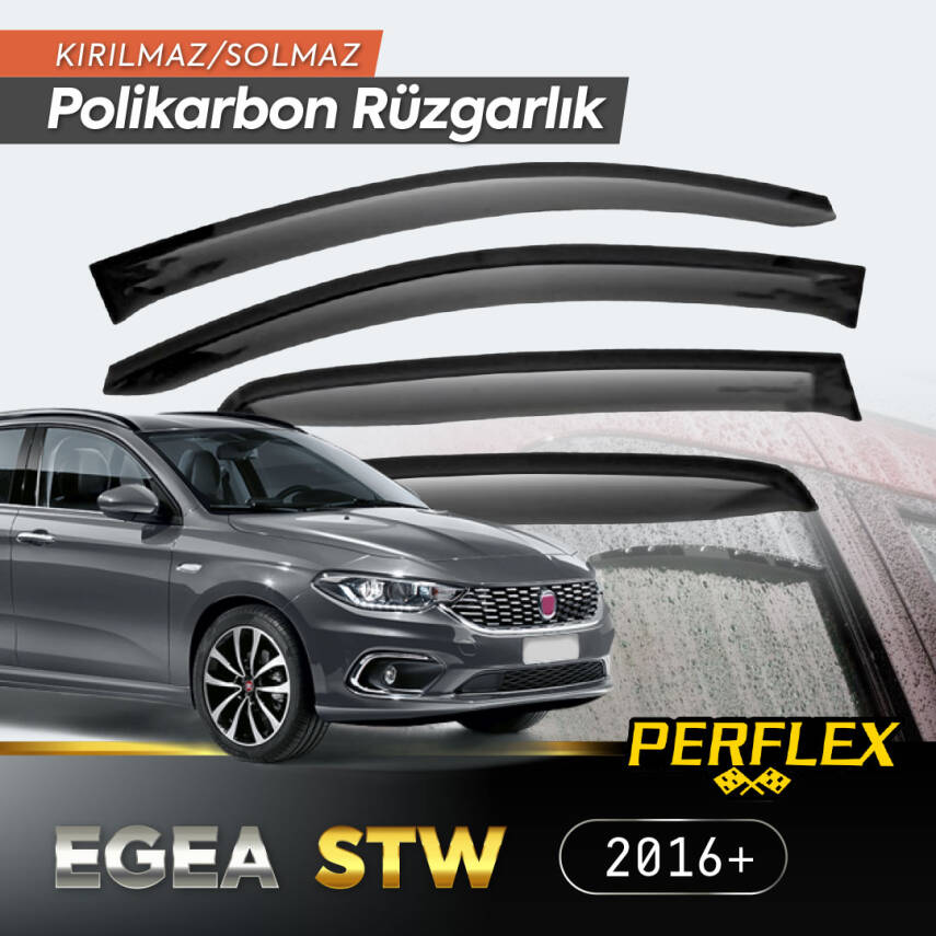 Fiat Egea STW 2016+ Cam Rüzgarlığı V2 Düz - 1