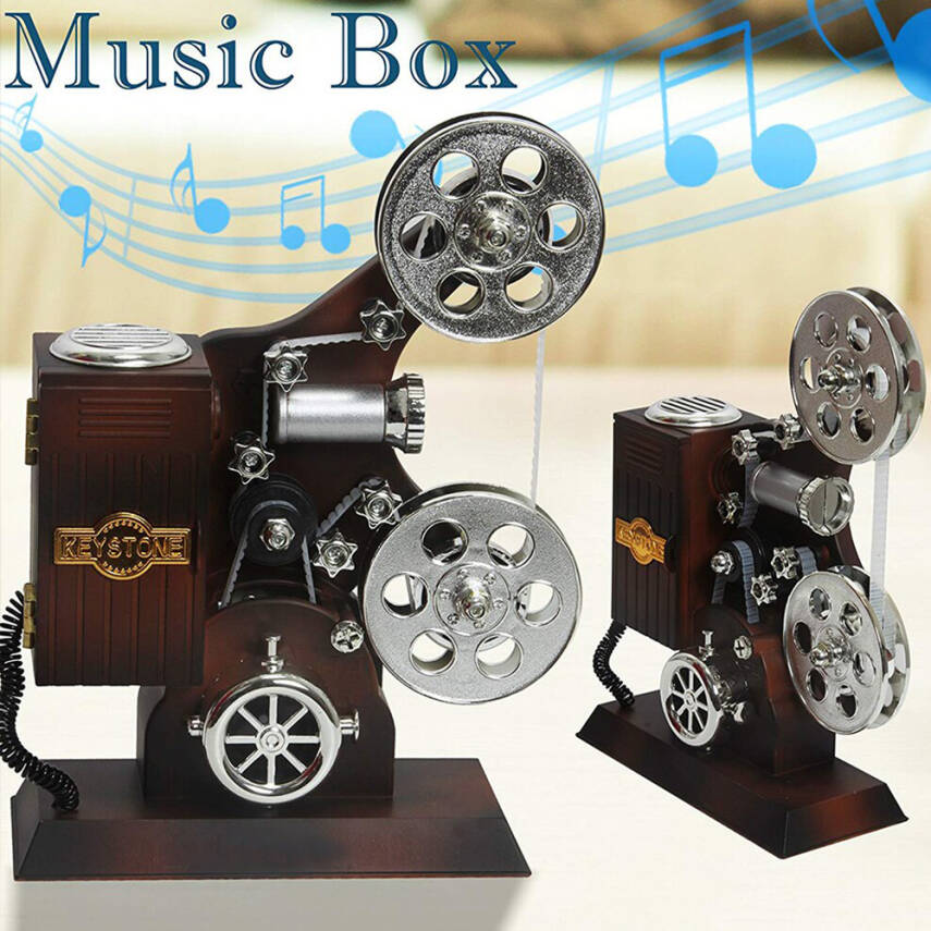 Film Makinesi Tasarımlı Müzik Kutusu - 1