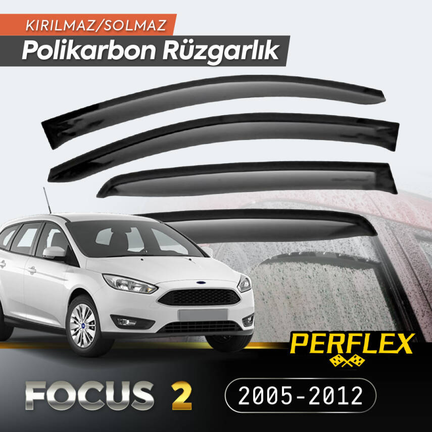 Ford Focus 2 2005-2012 Cam Rüzgarlığı V2 Mugen - 1