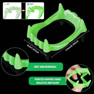 Fosforlu Çift Damak Takma Vampir Dişi - 3