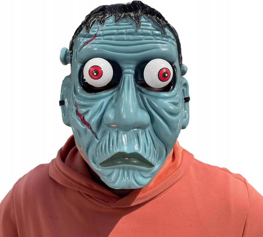 Frankenstein Temalı Sallanan Oynar Gözlü Maske - 2