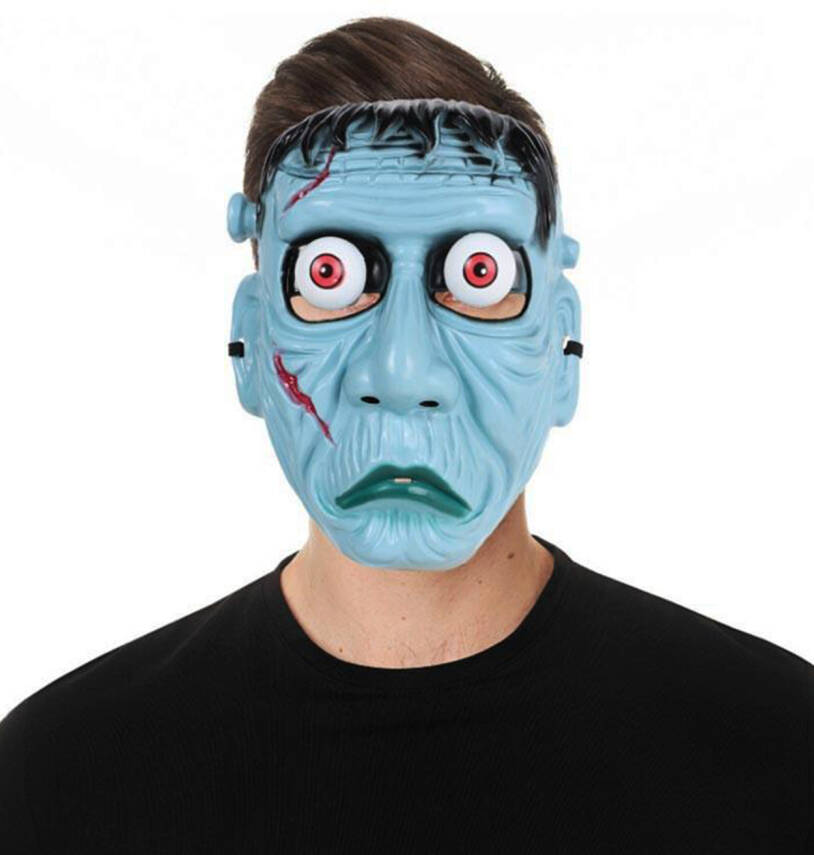 Frankenstein Temalı Sallanan Oynar Gözlü Maske - 4