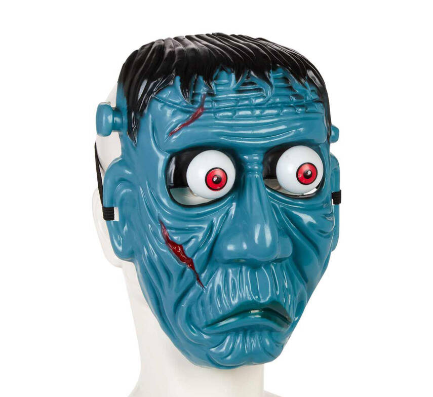 Frankenstein Temalı Sallanan Oynar Gözlü Maske - 5