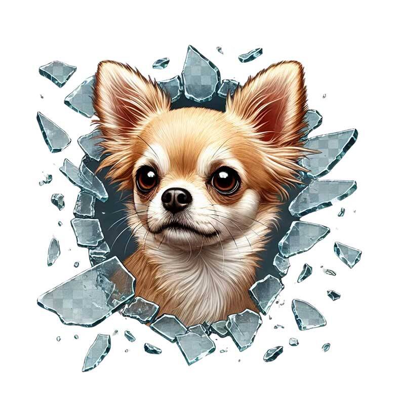 Fulcar Chiuahua Araç Stickerı - 2