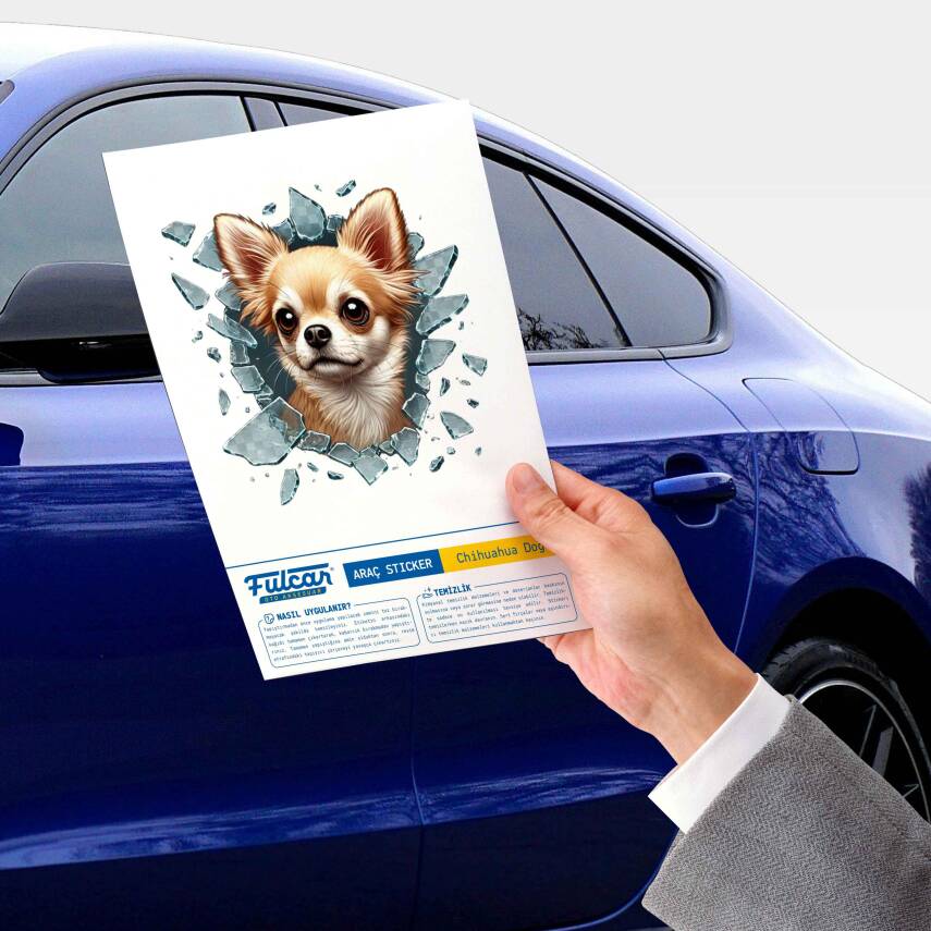 Fulcar Chiuahua Araç Stickerı - 3