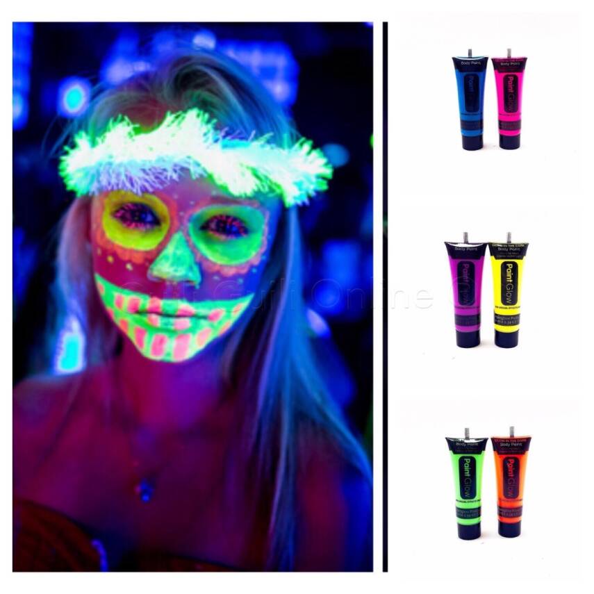 Glow Stick Boya Fosforlu Krem Boya 12 Adet - 1