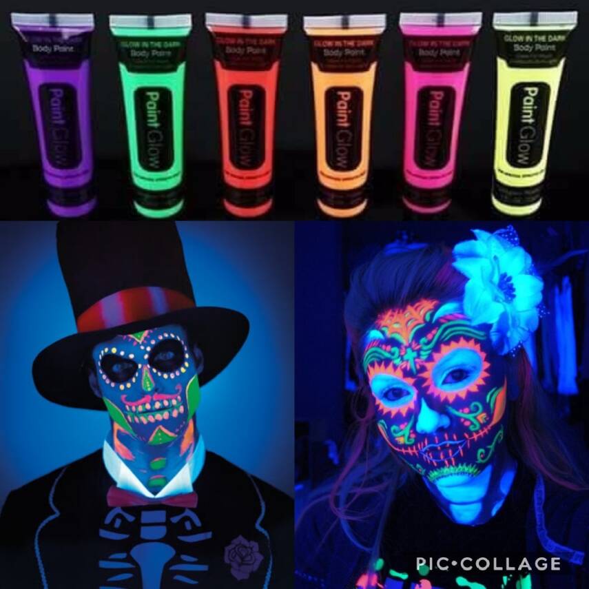 Glow Stick Boya Fosforlu Krem Boya 12 Adet - 2