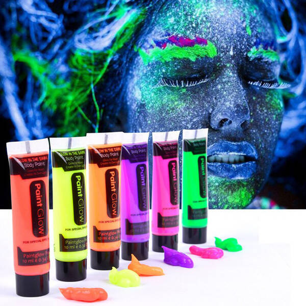 Glow Stick Boya Fosforlu Krem Boya 12 Adet - 4