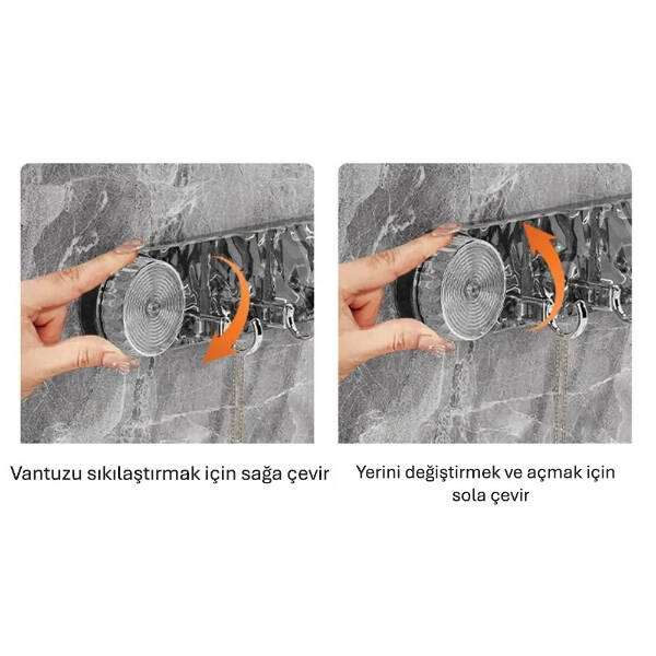 Güçlü Lüks Vantuzlu Askılık - 2