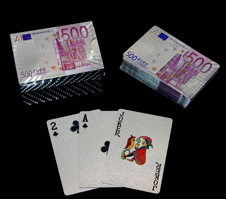 Gümüş Euro Oyun Kartı - 1