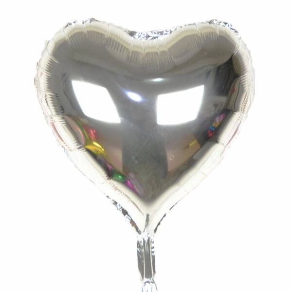 Gümüş Rengi Uçan Folyo Balon 80 Cm. - 1