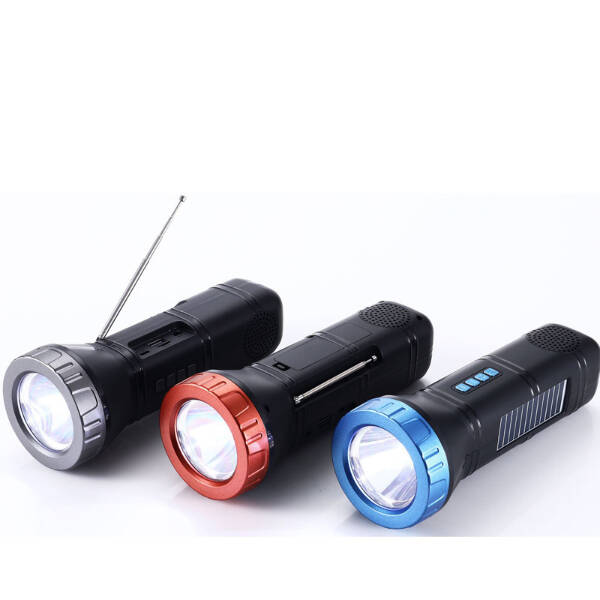 Güneş Enerjili Bluetooth Radyo Özellikli Kamp El Feneri - 1