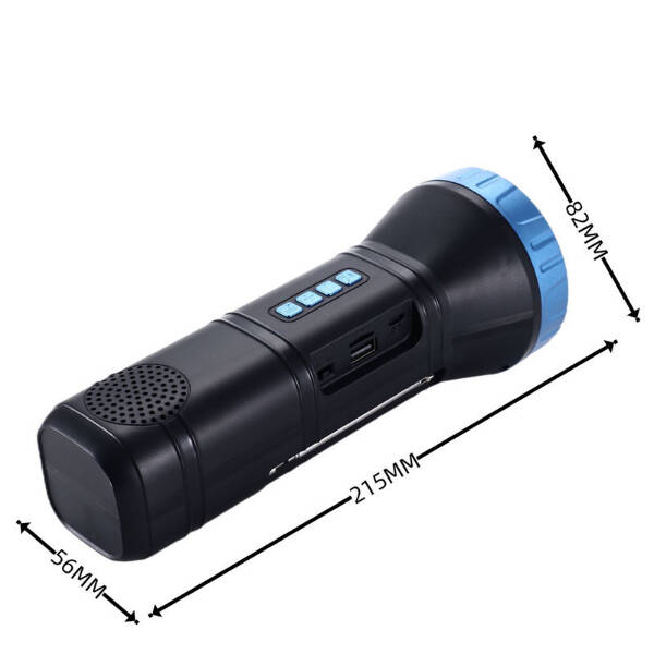 Güneş Enerjili Bluetooth Radyo Özellikli Kamp El Feneri - 3