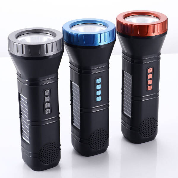 Güneş Enerjili Bluetooth Radyo Özellikli Kamp El Feneri - 5
