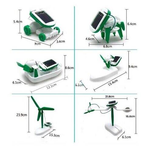 Güneş Enerjili Robot Oluşturma Seti Solar Kit (6 in 1) - 2