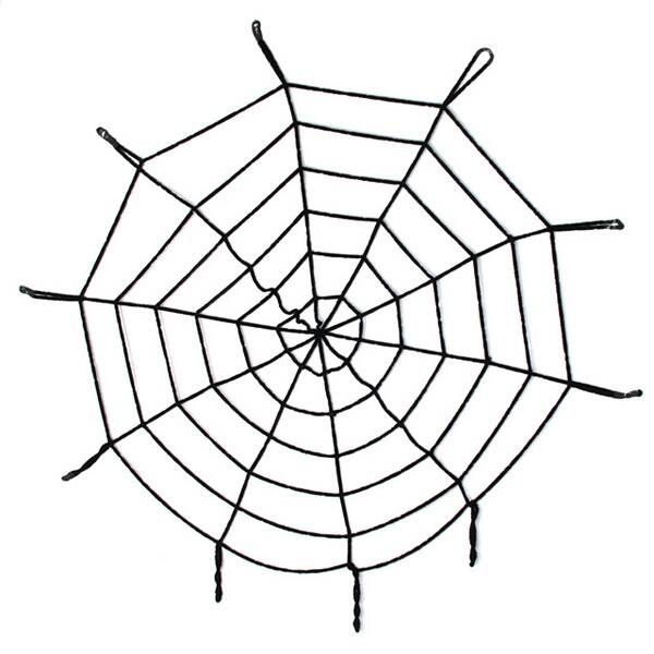 Halloween Cadılar Bayramı Örümcek Ağ Dekor Siyah - 1